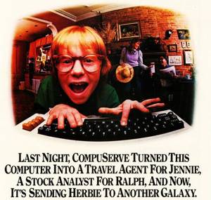 Compuserve Porn - ... before America Online CDs clogged America's mailboxes and the word  â€œInternetâ€ had yet to be spoken by nearly anyone outside the tech world,  CompuServe ...
