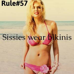 Bi Boy Porn Captions - Rule Sissies where bikinis Summer is coming soon, do you have yours?