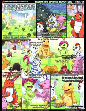 Digimon Porn Comics - Relax! Hot Springs Adventure porn comic - the best cartoon porn comics,  Rule 34 | MULT34