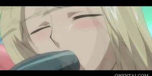 blonde hentai monster fuck girl - Hentai blonde licked and fucked by a monster - Tnaflix.com