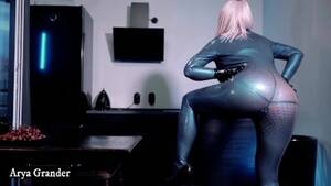 Catsuit Blonde - Hot Blonde With Curvy Body Wearing Latex Rubber Catsuit at Home and Teasing  You Porn Videos - Tube8