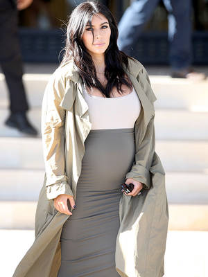 beautiful pregnant nudes 9 months - Expectant Kim Kardashian West Slams Critics with Nude Instagram Picture:  'I'm Going to Get Even Bigger and That's Beautiful Too!'