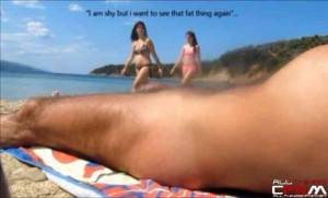 free beach cfnm - ... Nude exhibitionist on beach flashes hot girls compilation
