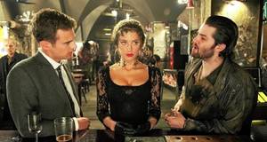 Amber Heard Porn Double - From left, Theo James, Amber Heard and Jim Sturgess in London Fields, a