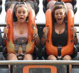Amusement Park Fun - 'The Only Way Is Essex' (TOWIE) star, Maria Fowler and her