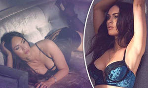 10 Inch Adult Porn Megan Fox - Megan Fox Fredericks of Hollywood lingerie cleavage bottom age 2017 children