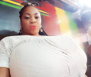 ebony biggest boobs in the world - nigerian black woman biggest natural breasts