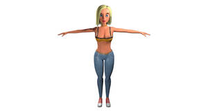 3d cartoon porn inna - 3D sexy cartoon girl model - TurboSquid 1636974