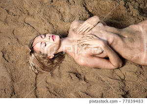hot naked tanned beach babes - Beautiful nude woman with nice tan on the beach - Stock Photo [77839483] -  PIXTA