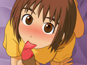 fellatio hentai flash games - Fuka Ayase hentai blowjob - Yotsuba&! porn game | HentaiGO