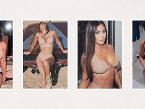 Big Bikini Tit Kim Kardashian Porn - Kim Kardashian's Best Nudes - All of Kim K's Best Boob Instagram Pics