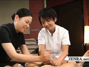 japanese cock massage - Subtitled CFNM Japanese Penis Massage Explosive Cumshot at DrTuber