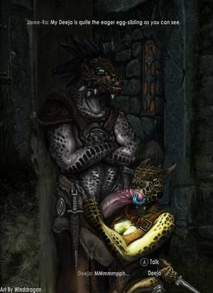 Female Argonian Porn - e621 2012 anthro argonian blue_tongue breasts brother cleavage clothed  clothing deeja digital_media_(artwork) duo