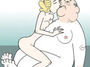 Denice The Menace Cartoon Porn - Dennis the Menace grandpa have wild cartoon sex after watering the lawn