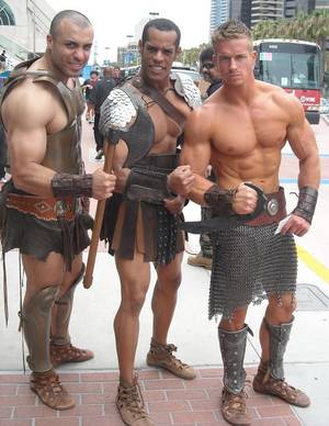 Ancient Gladiators Porn - #warrior MUSCULAR BODIES WORLDWIDE: Gladiators at Comic Con 2010