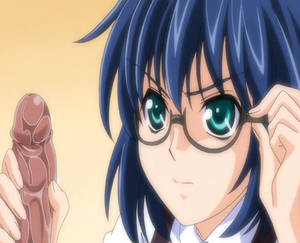 Blue Hair Glasses Porn - hentai glasses