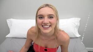 blonde cute teen - This blonde teen is cute and brand new to porn - ThisVid.com