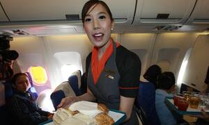 flight attendant asian shemale porn - Thai 'ladyboy' flight attendants take flight on PC Air | Daily Mail Online