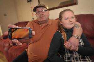 dad and - Carl Daly paid Â£50 for Rhiannon's Samsung on Friday, and she allegedly  found the