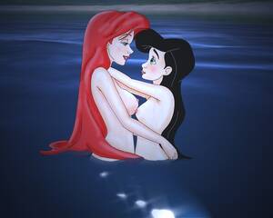 Ariel Lesbian Porn Captions - Rule 34 - 2girls 5:4 5:4 aspect ratio ariel blush breasts breasts  difference disney disney princess female female focus female only in love  incest long black hair long hair female long red