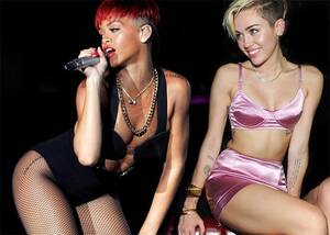 Miley Cyrus Dirty Porn - Miley Cyrus' scanty outfits: Porn-inspired pop divas should wear more  clothes.