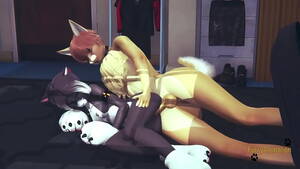 Japanese Yiff Porn - Fox fucks cat and fills her pussy - 3D Anime Hentai Furry ðŸŽ®ðŸ¦¹â€â™€ï¸ 3D Porn