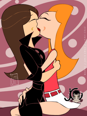 Lesbian Toon Porn - Lesbian Kiss no.1 by ArtJimx - Hentai Foundry