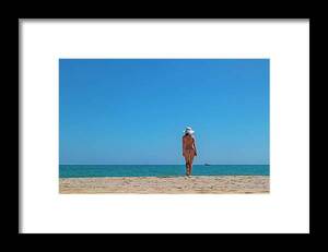 best nudist girl gallery - Young Girl On Nude Beach In Spain Framed Print by Cavan Images - Pixels