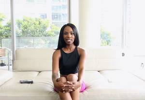chocolate cam porn - Meet the sexy ebony teen Sarah Banks! A chocolate drop on her first porn  shoot