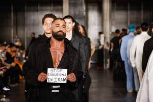 Irans Gay Men Porn - Gay Adult Star Sharok Explains His Viral Protest at Fashion Week