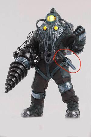 Bioshock Big Daddy Porn - So if a big daddy has a literal ginormous drill that can pierce bodies  super easily, then why do they need a dumb tiny baton??? : r/Bioshock