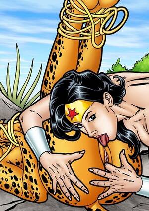 Cheetah Dc Comics Lesbian Porn - Wonder Woman and Cheetah Lesbian sex (JLA) - Porn Cartoon Comics