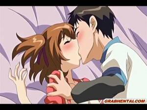 Kissing Anime - Busty anime coed first time kissing and sex, Grabber5 - PeekVids