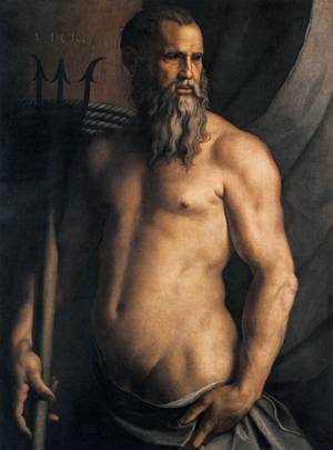 asian gods nude - Andrea Doria as the god Poseidon, by Agnolo Bronzino
