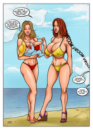 Beach Cartoon Porn - Hot sluts with milky tits starving for hard fuck in beach cartoon porn