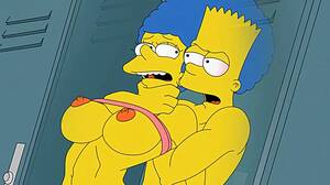 Bart And Marge Simpson Porn - Marge And Bart In The Gym [Nikisupostat][1080p]