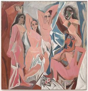 famous erotic nudes - Picasso's famous Primitivist painting portrays five nude sex workers  allegedly from a brothel in Barcelona. With their unconventional female  forms and ...