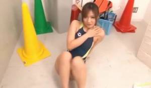 japanese swim - Ponytailed Ginger Teen From Japanese Swimming School Team Preparing To Fuck  With Her Trainer - YOUX.XXX