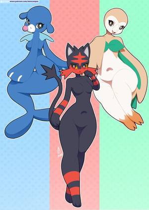 Deviantart Furry Lesbian - Pokemon Starters Alola (pack08)