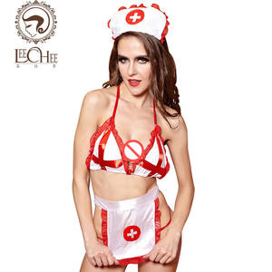 latex porn shop - Leeches Q893 latex women lingerie sexy hot erotic nurse cosplay uniform  plus PU leather temptation suit