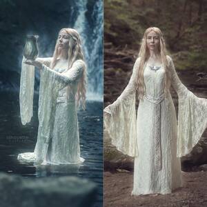 Lord Of The Rings Galadriel Porn - My Galadriel (LotR) cosplay! Handmade and hand beaded, and the dress was  NOT harmed in the water. ;) : r/pics
