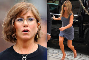 friends jennifer aniston shemale - We really don't know what's been going on with Jennifer Aniston and her  fuck off bloated face and mannish appearance lately, but bitch finally  looked hot ...