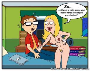 American Dad Porn Steve And Debbie - The view of naked Francine Smith gives a hard on even for Steve! â€“ American  Dad Porn