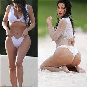 kim kardashian butt nude on beach - ass nude Kim kardashian