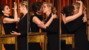 Amy Schumer Lesbian Kissing - Kristina Fey Kissing
