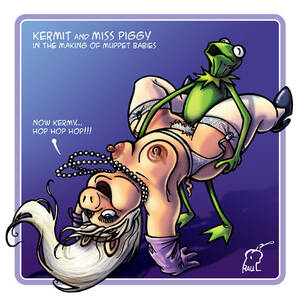 Miss Piggy And Kermit Having Sex - Rule 34 - breasts first porn of character gloves interspecies kermit the  frog miss piggy muppets necklace nipples pubic hair raul sesame street sex  silver hair stockings | 189570