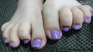 Milf Feet Purple Nails - Do you like the Color? (LIGHT PURPLE TOES) - Pornhub.com