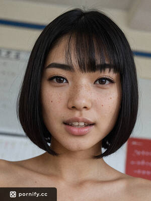 japanese girls cum facials - Teen Japanese Girl Sleeping in Classroom with Cum-Covered Face and  Bell-Shaped Breasts - Photorealistic AI Photography | Pornify â€“ Best AI Porn  Generator