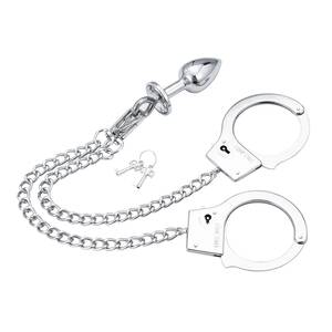 fetish bondage anal - Wrist To Anal Plug Bondage Kit Handcuffs Connect With Buttplug, Adult Games  Sm Sex Toys For Women Men Fetish Sex Product - Gags & Muzzles - AliExpress