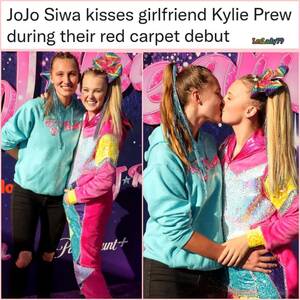 Jojo Siwa Porn Kissing - I'm so glad kids today are comfortable with being themselves so much  earlier in life. : r/lgbt